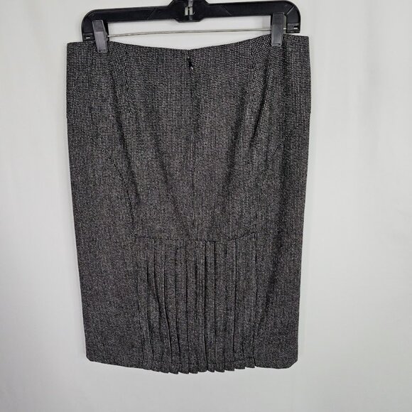 NWT EXPRESS DESIGN STUDIO Wool Pencil Skirt DARK GRAY size 8 Preppy Chic Lined - Picture 7 of 9